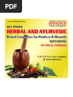 Herbal Ayurvedic Industry Database