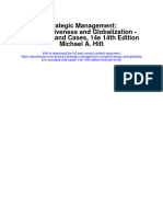 Strategic Management Competitiveness and Globalization Concepts and Cases 14E 14Th Edition Michael A Hitt All Chapter