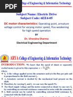 Chapter 2 - EE - 6th - SEM - ED - VS - Characteristic - DCM - L9 - Final