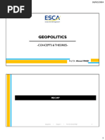 ESCA - Geopolitics - Chapter II - Prof. Dr. Ahmed IRAQI