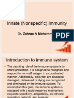 Innate (Nonspecific) Immunity: Dr. Zahraa A Mohammed