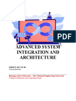 Advanced System Integration and Architecture Course Module