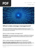 What Is Data Storage Management