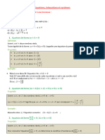 Equations Cours Complet