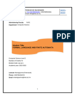 Formal Language and Automata Theory Notes F