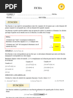 Ficha Informativa y Práctica Función Cuadrática