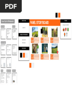 Storyboard Whiteboard in Orange Black Simple Style