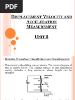 Unit 5 Displacement, Velocity and Acceleration Measurement