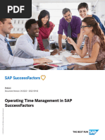 Operating Time Management in SAP SuccessFactors