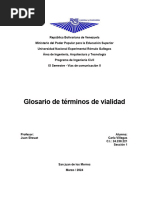 Glosario de Vialidad