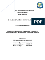 Proyecto de Rehabilitación de La Laguna de Alvarado - Grupo #2