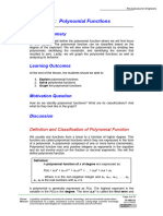 Lesson 7.1 - Polynomial Functions