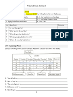 Primary 3 English Exam Revision Hong Kong