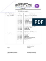 Surat Jadwal Gerakan Pramuka