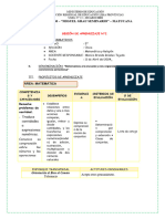 Sesión de Aprendizaje JUEVES 11 de Abril Matematica y Religión