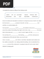 Grade 4 Paragraph Insert Words 1