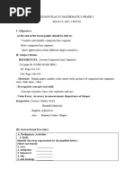 Detailed Lesson Plan in Mathematics Grade 3 Congruent Line Segments Week 6