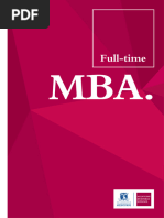 Full Time MBA Brochure - Melbourne Business School