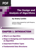 The Design and Analysis of Algorithms: by Anany Levitin