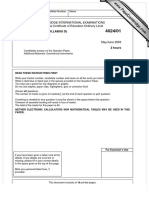 Cambridge International Examinations General Certificate of Education Ordinary Level