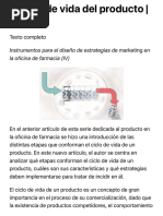 El Ciclo de Vida Del Producto - Offarm