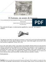 TP #4 El Autismo, Un Asunto de Lenguaje. Tercera Parte. La Perspectiva Psicoanalítica Contemporánea