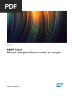 ABAP Cloud - Technical Use Cases and Recommended Technologies