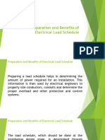 01 - Preparation and Benefits of Electric Load Schedule