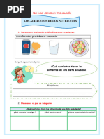 Ficha Cyt Mart 16 Nutrentes de Los Alimentos