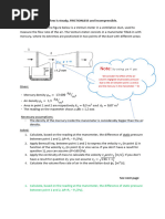 SOLUTIONS - Exercise The - Manometer HydrostaticBernoulliMass Cons.