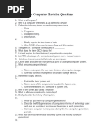 Computers Revision Questions