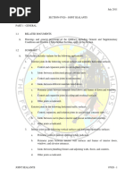 Section 07920 Joint Sealants