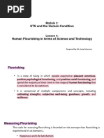 Module 2 Lesson 4 Human Flourishing in Terms of Science and Technology