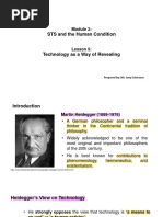 Module 2 Lesson 5 Technology As A Mode of Revealing