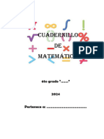 CUADERNILLO DE MATEMÁTICA 6to Grado 2024 - 240229 - 130811