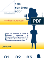 Proceso de Servicio en Área de Comedor