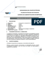 Formulacion y Evaluacion de Proyectos Up