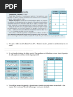 Primeras Semanas de Clase Juegos y Puntajes