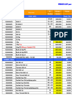 PriceList 1 Jan 2023