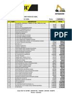 Cotización Catercol - Mantenimiento Vehículos Santa Rosa 2021