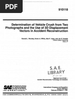 111 Determination of Vehicle Crush From Two Photographs and The Use of 3D Displacement Vectors in Accident Reconstruction Woolley1991