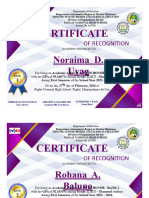 Cert of Recog