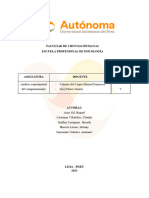 Facultad de Ciencias Humanas Escuela Profesional de Psicología