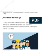 Jornadas de Trabajo - Procuraduría Federal de La Defensa Del Trabajo - Gobierno - Gob - MX