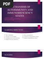 Mechanisms of Autoimmunity and Immunodeficiency States