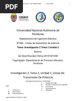 Investigacion 2, Tema 2 Unidad 2, Lineas de Transmision