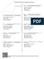 466 - Past Continuous Test A2 b1 Grammar Exercises