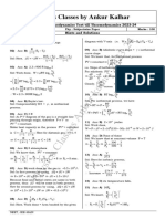 Heat and Thermodynamics Test Till Thermodynamics Sol