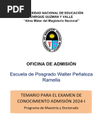 Temario de Examen de Conocimiento de Adm Epg 2024-I