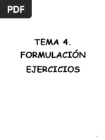 Ejercicios Tema 3. Formulación